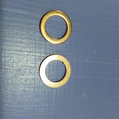 Уплотнительное кольцо манометра G 1/4” М12*1.5 плоское (медное)