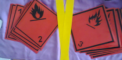 Знак опасности (ромб наклейка) класс точности «2»